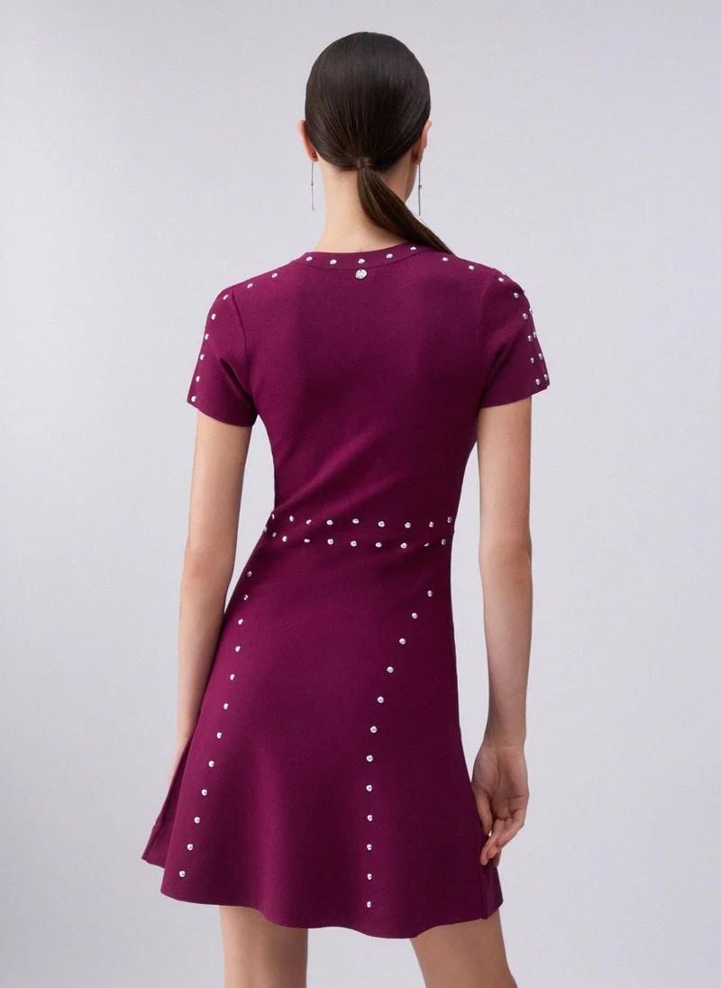 ليو جو Knit dress with studs